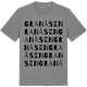 Mid Heather Gray t-shirt med Granåsen ordlek t-shirt