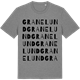 Mid Heather Gray t-shirt med Granelund ordlek t-shirt