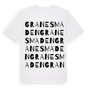 Granesmaden ordlek t-shirt – ekologisk bomull t-shirt från Pinshirt
