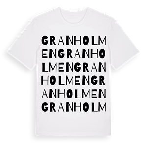Granholmen ordlek t-shirt – ekologisk bomull t-shirt från Pinshirt
