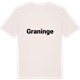 Vintage White t-shirt med Graninge fetstil t-shirt