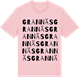 Pink Cotton t-shirt med Grannäs ordlek t-shirt