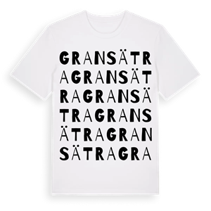 Gransätra ordlek t-shirt – ekologisk bomull t-shirt från Pinshirt