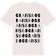 Vintage White t-shirt med Gransbo ordlek t-shirt