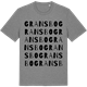 Mid Heather Gray t-shirt med Gransbo ordlek t-shirt