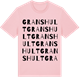 Pink Cotton t-shirt med Granshult ordlek t-shirt