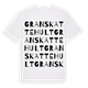 Granskattehult ordlek t-shirt