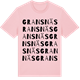 Pink Cotton t-shirt med Gransnäs ordlek t-shirt
