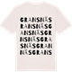 Vintage White t-shirt med Gransnäs ordlek t-shirt