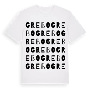 Grebo ordlek t-shirt – ekologisk bomull t-shirt från Pinshirt