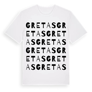 Gretas ordlek t-shirt – ekologisk bomull t-shirt från Pinshirt