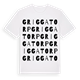 White t-shirt med Griggatorp ordlek t-shirt