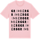 Pink Cotton t-shirt med Grimberg ordlek t-shirt