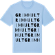 Blue Soul t-shirt med Grimhult ordlek t-shirt