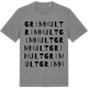 Mid Heather Gray t-shirt med Grimhult ordlek t-shirt