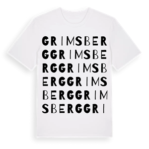 Grimsberg ordlek t-shirt – ekologisk bomull t-shirt från Pinshirt