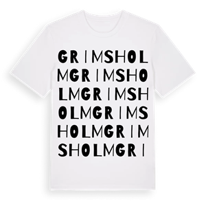 Grimsholm ordlek t-shirt – ekologisk bomull t-shirt från Pinshirt