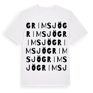 Grimsjö ordlek t-shirt – ekologisk bomull t-shirt från Pinshirt