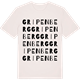 Vintage White t-shirt med Gripenberg ordlek t-shirt