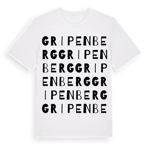 Gripenberg ordlek t-shirt – ekologisk bomull t-shirt från Pinshirt