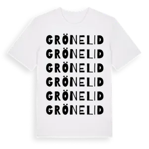 Grönelid ordlek t-shirt – ekologisk bomull t-shirt från Pinshirt