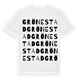 White t-shirt med Grönestad ordlek t-shirt