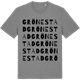 Mid Heather Gray t-shirt med Grönestad ordlek t-shirt