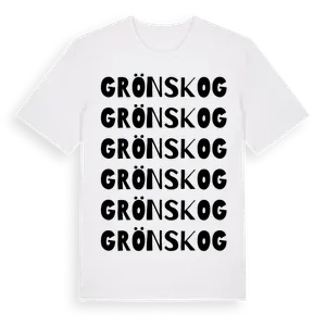 Grönskog ordlek t-shirt – ekologisk bomull t-shirt från Pinshirt
