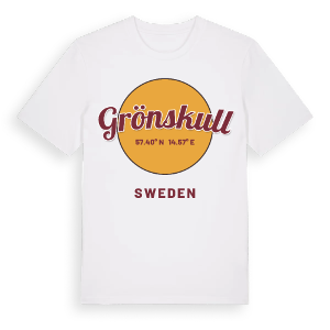 Grönskull cirkel t-shirt – ekologisk bomull t-shirt från Pinshirt