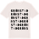 Vintage White t-shirt med Grönstad ordlek t-shirt