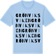 Blue Soul t-shirt med Grönviksviken ordlek t-shirt