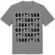 Mid Heather Gray t-shirt med Grytås ordlek t-shirt