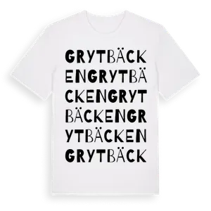 Grytbäcken ordlek t-shirt – ekologisk bomull t-shirt från Pinshirt