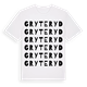 White t-shirt med Gryteryd ordlek t-shirt
