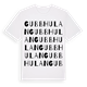 Gubbhulan ordlek t-shirt