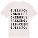 Vintage White t-shirt med Gullbäcken ordlek t-shirt