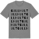 Mid Heather Gray t-shirt med Gullhult ordlek t-shirt