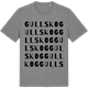 Mid Heather Gray t-shirt med Gullskog ordlek t-shirt