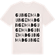 Vintage White t-shirt med Gungemad ordlek t-shirt