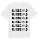 White t-shirt med Gungemad ordlek t-shirt