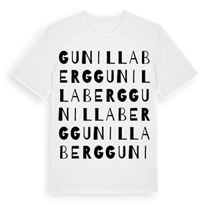 Gunillaberg ordlek t-shirt – ekologisk bomull t-shirt från Pinshirt