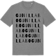 Mid Heather Gray t-shirt med Gunillabo ordlek t-shirt