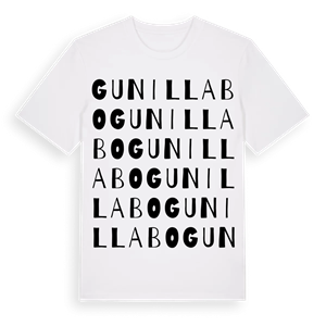 Gunillabo ordlek t-shirt – ekologisk bomull t-shirt från Pinshirt