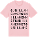 Pink Cotton t-shirt med Gunillahemmet ordlek t-shirt
