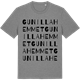 Mid Heather Gray t-shirt med Gunillahemmet ordlek t-shirt