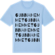 Blue Soul t-shirt med Gunnahemmet ordlek t-shirt