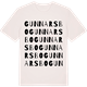 Vintage White t-shirt med Gunnarsbo ordlek t-shirt