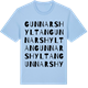 Blue Soul t-shirt med Gunnarshyltan ordlek t-shirt