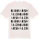 Vintage White t-shirt med Gunnarsmålen ordlek t-shirt