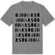 Mid Heather Gray t-shirt med Gunnarsö ordlek t-shirt